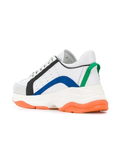 Shop Dsquared2 Chunky Sole Sneakers In Multicolor