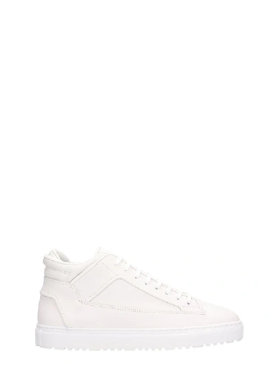 Shop Etq. Etq White Leather Mid 02 Sneakers