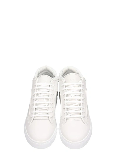 Shop Etq. Etq White Leather Mid 02 Trainers