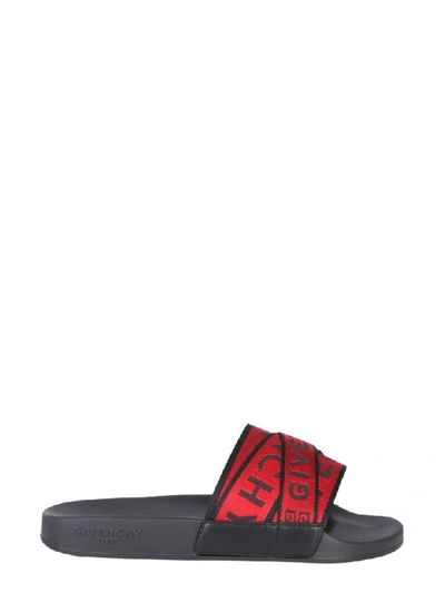 Shop Givenchy Slide Sandals In Nero
