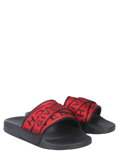 Shop Givenchy Slide Sandals In Nero