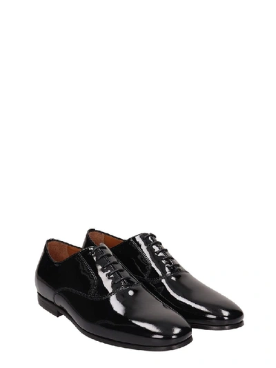 Shop Lanvin Black Patent Leather Laces