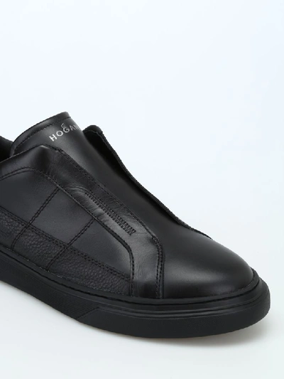 Shop Hogan H365 Slip On Sneakers In Basic