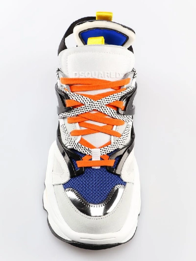 Shop Dsquared2 Mid-cut Sneakers In Multicolor