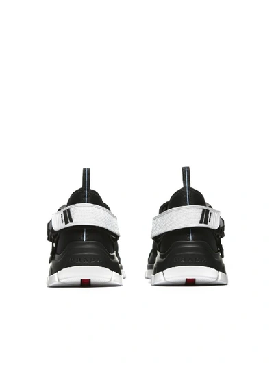 Shop Prada Sneakers In Nero Bianco