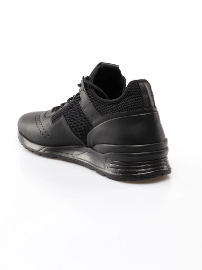 Shop Tod's Neoprene Sneakers In Black