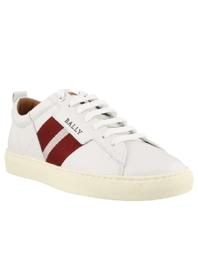 Shop Bally Helvio Sneakers In White