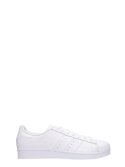 Shop Adidas Originals Superstar Foundation White Leather Sneakers