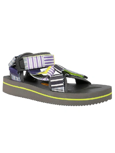 Shop Suicoke Strapped Sandals In Multicolor