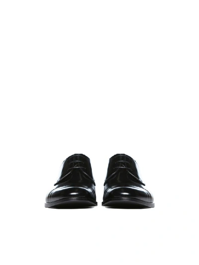 Shop Prada Laced Shoes In Nero