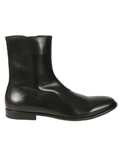 Shop Alexander Mcqueen Side Zip Ankle Boots In Black