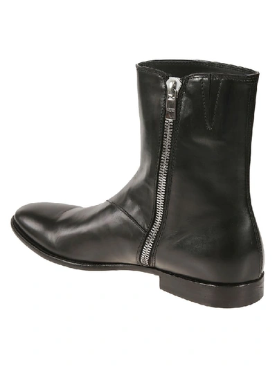 Shop Alexander Mcqueen Side Zip Ankle Boots In Black