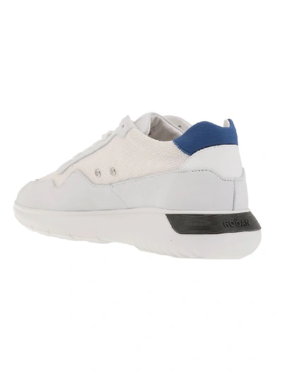 Shop Hogan Interactive 3 Sneaker In B001(bianco)+u615(genziana)