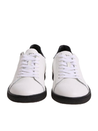 Shop Rov Leather Sneaker In White