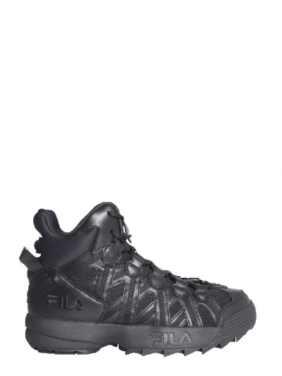 Shop Fila D-stack Cage Crossover Sneakers In Nero
