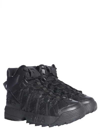 Shop Fila D-stack Cage Crossover Sneakers In Nero