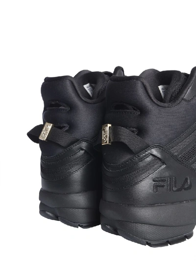 Shop Fila D-stack Cage Crossover Sneakers In Nero