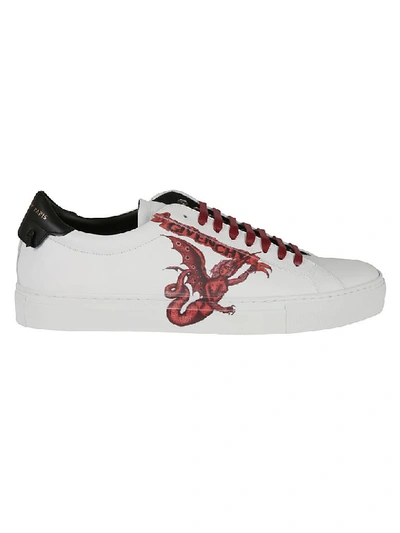 Shop Givenchy Urban Street Sneakers In White Red