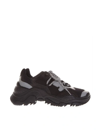 Shop N°21 Billy Black & Gray Running Sneakers In Black/gray