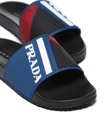 Shop Prada Shoes In Bluette Multicolor