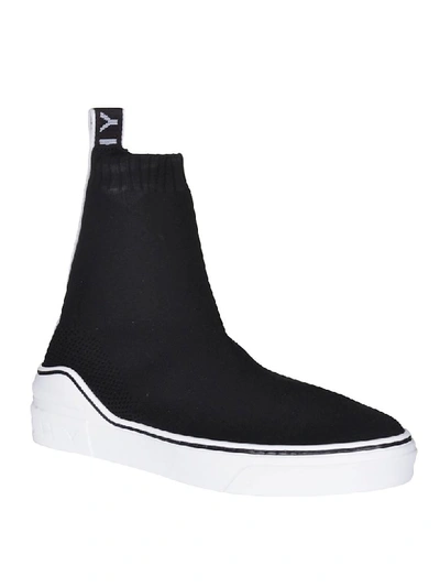 Shop Givenchy Slip-on Logo Sneaker Boots In Black