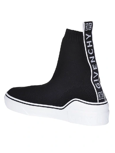 Shop Givenchy Slip-on Logo Sneaker Boots In Black