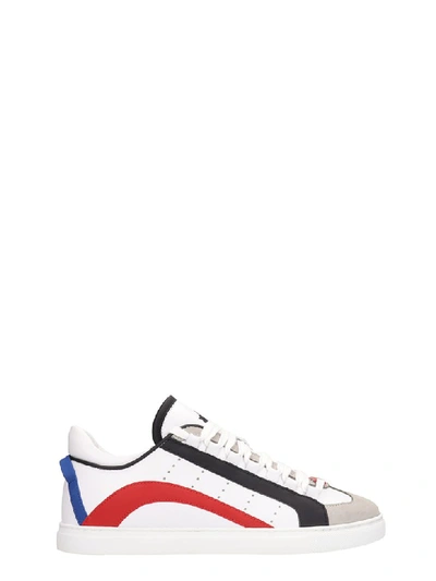 Shop Dsquared2 White Leather New 551 Sneakers