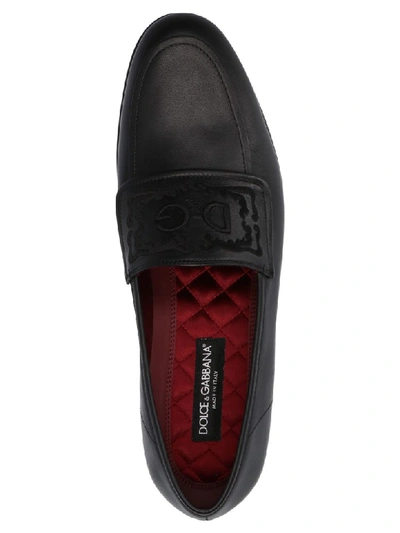 Shop Dolce & Gabbana Loafers In Black