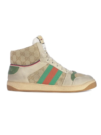 Shop Gucci Screener Virtus Gg Hi-top Sneakers In Multi