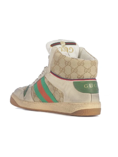 Shop Gucci Screener Virtus Gg Hi-top Sneakers In Multi