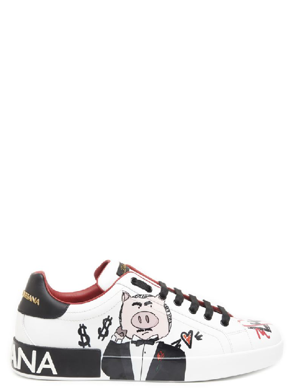 dolce gabbana pig sneakers