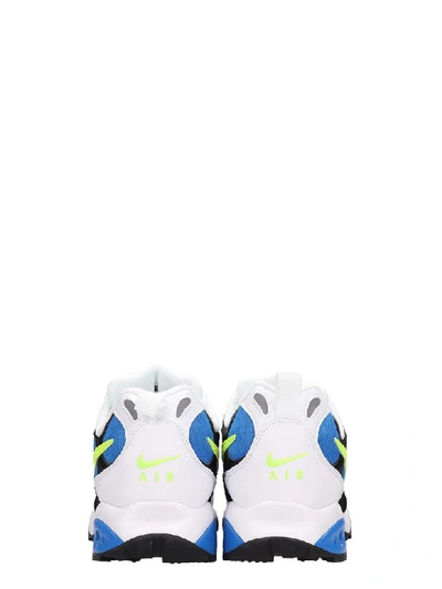 Shop Nike Leather And Canvas Ait Terra Humara White/blue Sneakers