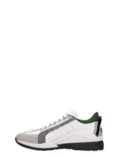 Shop Dsquared2 White Leather New 551 Sneakers