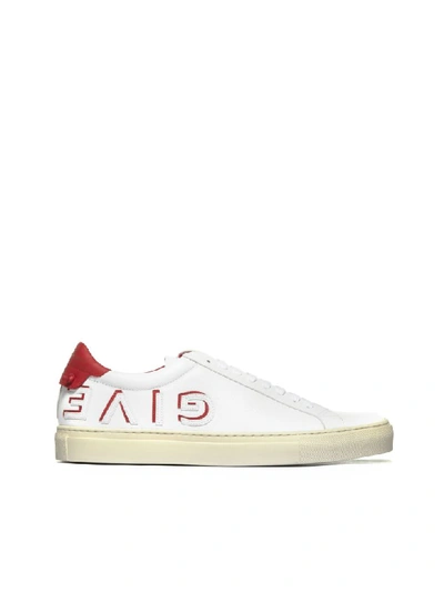 Shop Givenchy Urban Street Sneakers In Bianco Rosso