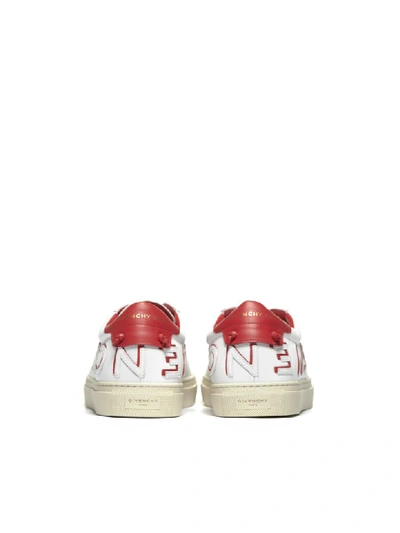 Shop Givenchy Urban Street Sneakers In Bianco Rosso