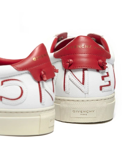 Shop Givenchy Urban Street Sneakers In Bianco Rosso