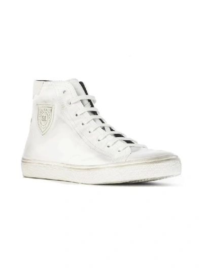 Shop Saint Laurent Bedford Hi-top Sneakers In Blanc Optic