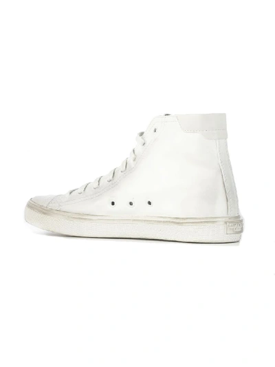 Shop Saint Laurent Bedford Hi-top Sneakers In Blanc Optic