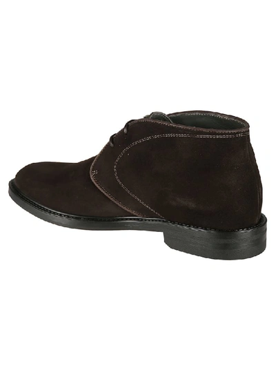 Shop Alberto Guardiani Lace-up Boots In Brown