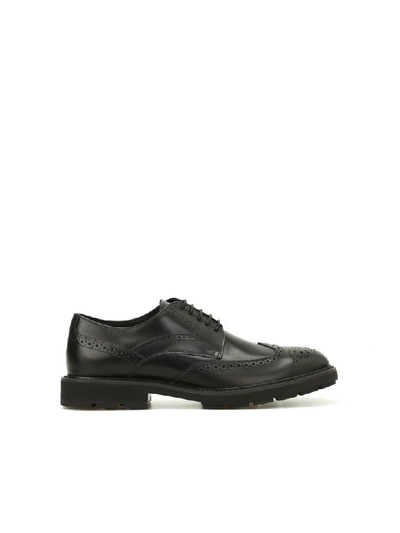 Shop Tod's Laced Shoes In Black