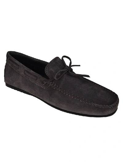 Shop Tod's Loafers In Grey