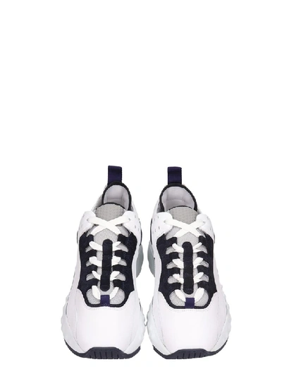 Shop Acne Studios White Leather Rockaway Sneakers