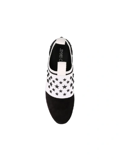 Shop Jimmy Choo Oakland Sneakers In Black/white