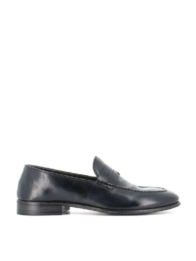 Shop Alberto Fasciani Loafers Vulcano 49002 In Dark Blue