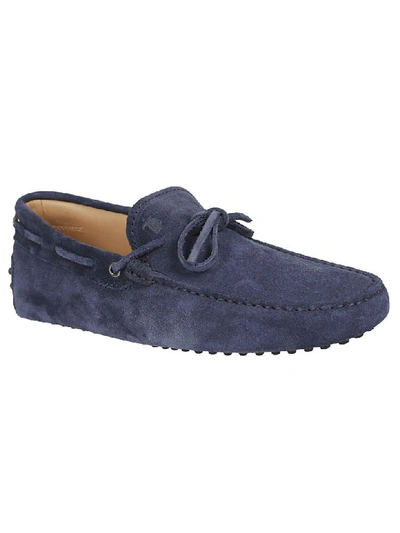 Shop Tod's Classic Driving Shoes In Blue