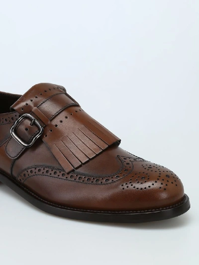 Shop Tod's Monk Strap In Leather In Brown