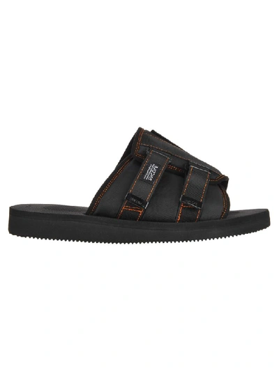 Shop Palm Angels Suicoke Patch Slider In Black