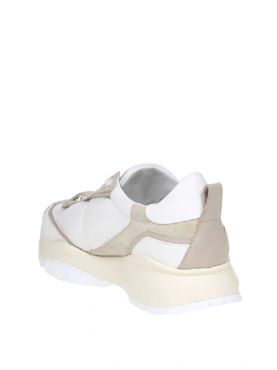 Shop Jimmy Choo Trainers Raine / M In Fabric Colour White / Beige