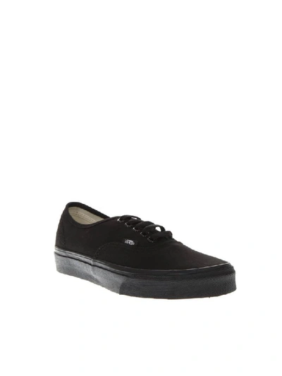 Shop Vans Black Canvas Sneakers