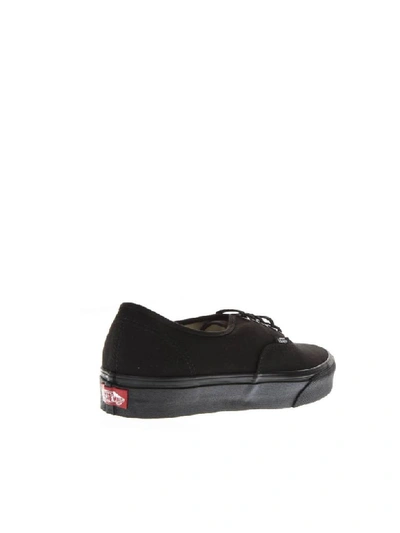 Shop Vans Black Canvas Sneakers